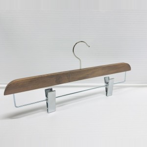 NA PE460M           WALNUT 40,1.3 - WOODEN HANGERS TROUSERS-SKIRT HANGERS  $i