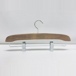 WOODEN HANGERS TROUSERS-SKIRT HANGERS P 600M               WALNUT 40,1.4